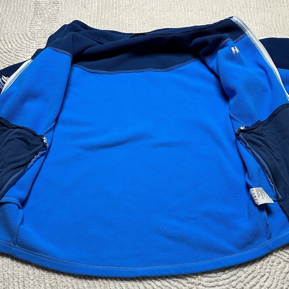 Helly Hansen F/T Ocean Rover Fishing Boat Royal Blue and Navy Fleece Jacket - Picture 8 of 11
